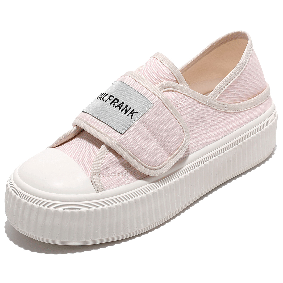 폴프랭크 (paulfrank) 원숭이는 캐주얼한 차림에 헐렁한 발에 미끄럽지 않은 부드러운 밑창의 여성용 캔버스 슈즈를 신는다