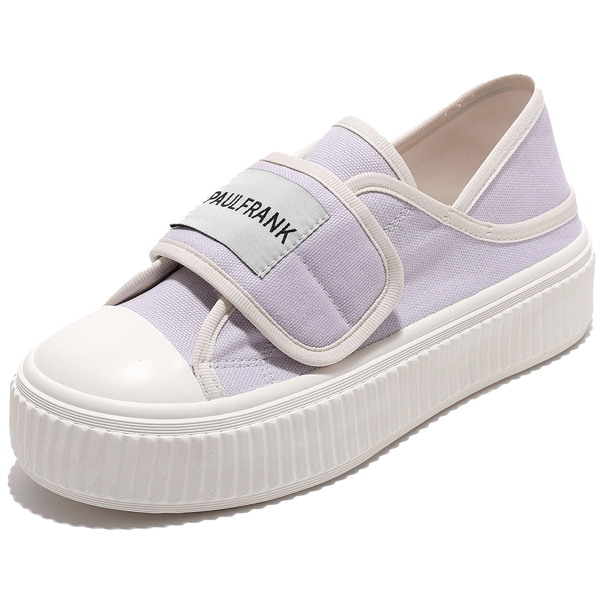 폴프랭크 (paulfrank) 원숭이는 캐주얼한 차림에 헐렁한 발에 미끄럽지 않은 부드러운 밑창의 여성용 캔버스 슈즈를 신는다