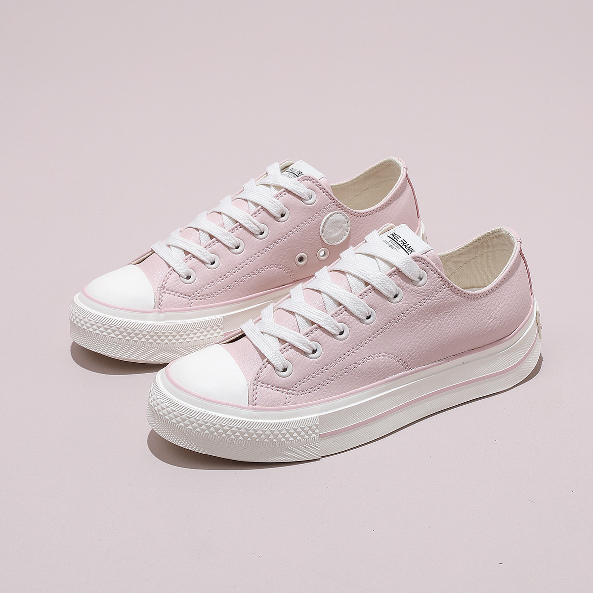 폴프랭크 몽키 슈즈 여성용 편안한 슈즈 남녀 전용 흰색 슈즈 클래식한 캐주얼화