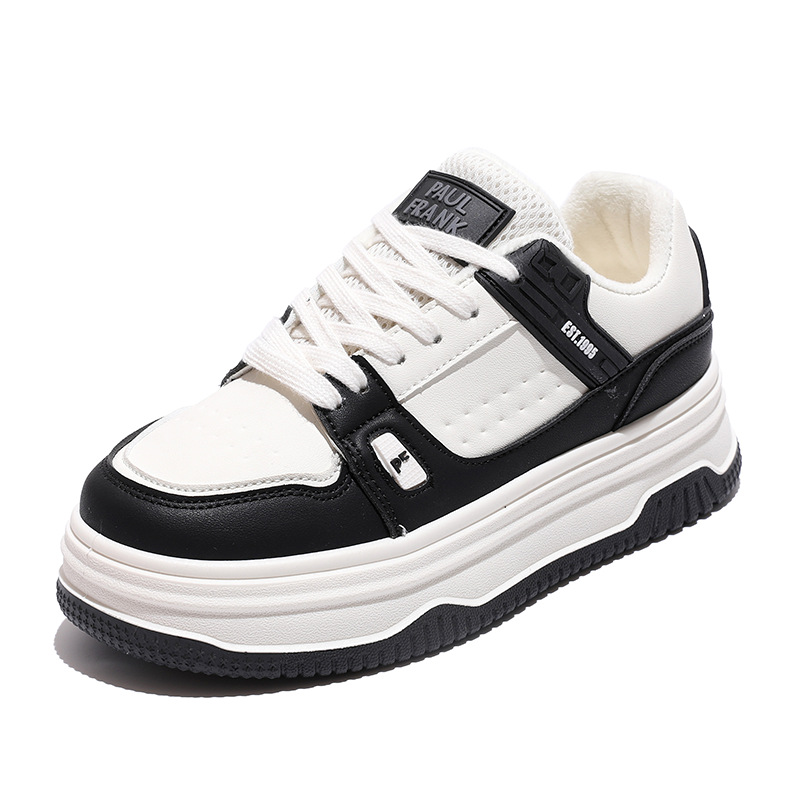 paulfrank 큰 입 원숭이 판다 구두 작은 흰색 구두 여성화 얇은 디자인 톡톡 튀는 캐주얼화 빵구두