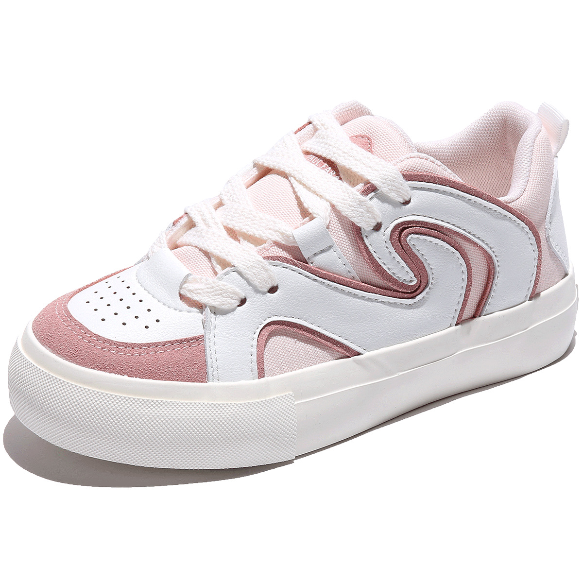 파울프랭크 (paulfrank) 뽀글뽀글한 흰색 구두 여성용 구두 어릿광대 스타일의 스포츠화 운동화