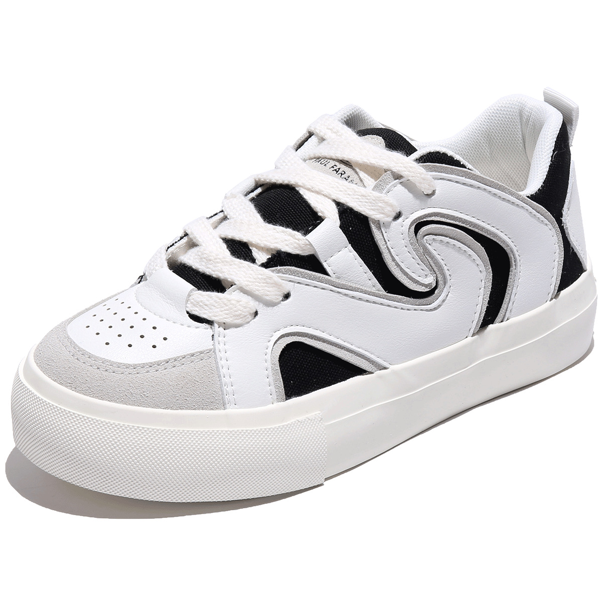 파울프랭크 (paulfrank) 뽀글뽀글한 흰색 구두 여성용 구두 어릿광대 스타일의 스포츠화 운동화