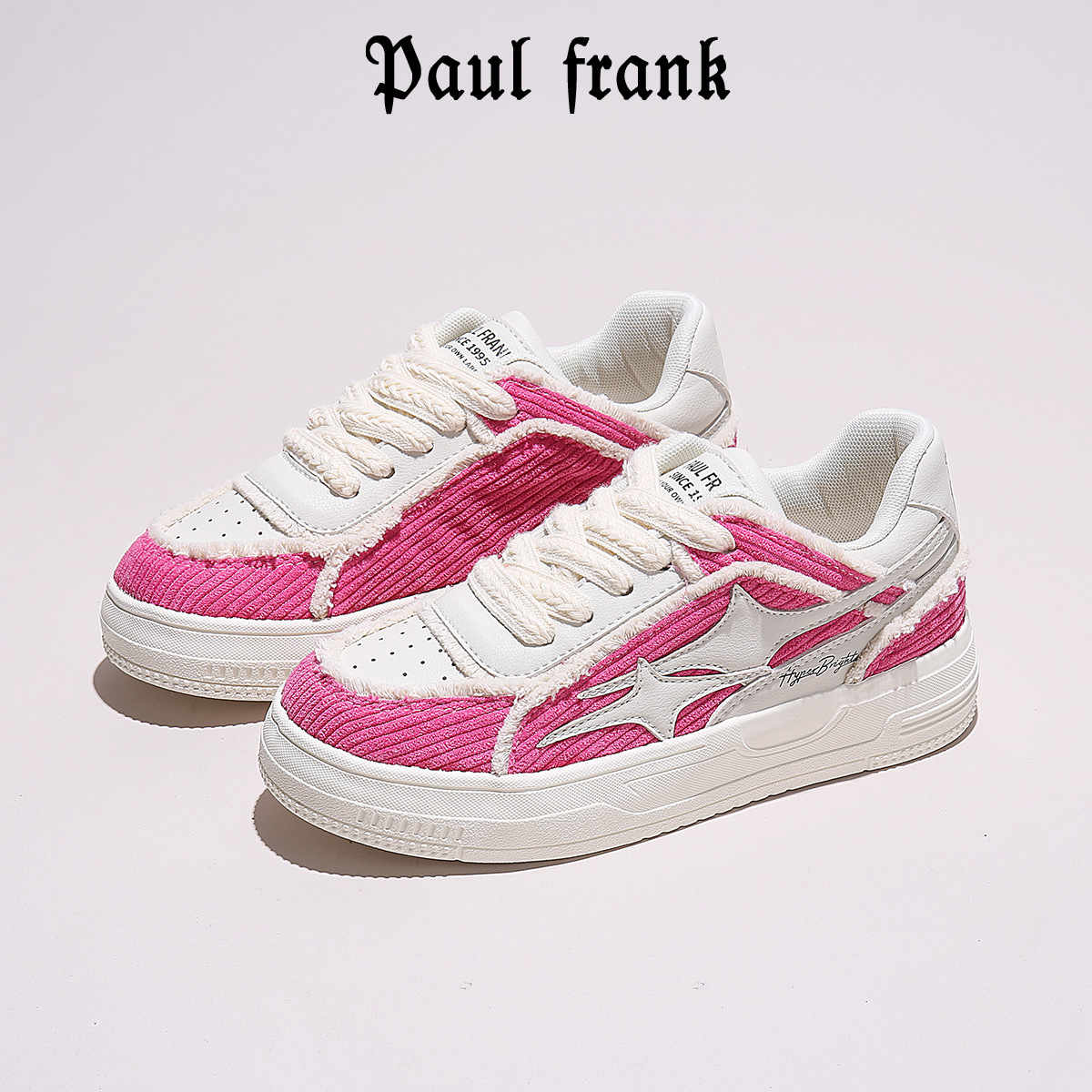 폴프랭크 (paulfrank) 원숭이, 통굽 스니커즈, 여성화, 편안한 캐주얼화