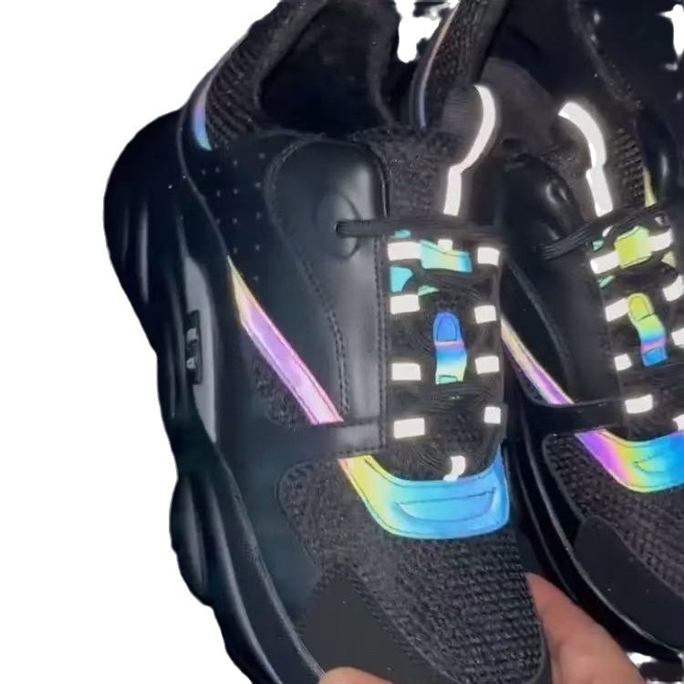 d 하우스 b22 스포츠 캐주얼 통굽 패션 복고풍 통기성 남녀 키높이 아빠 신발