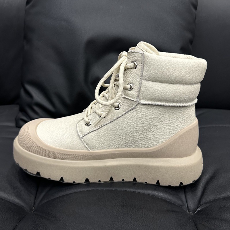 스노우 부츠 퍼 일체형 커플 부츠 보온성 두툼한 스트랩 탑 부츠 스니커즈 슈즈