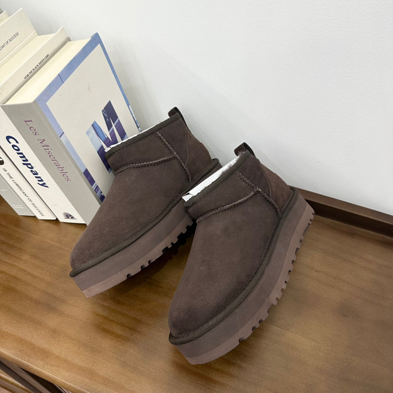 어그부츠 앵글 미니 양가죽 일체형 통솔 3 센티미터 미니