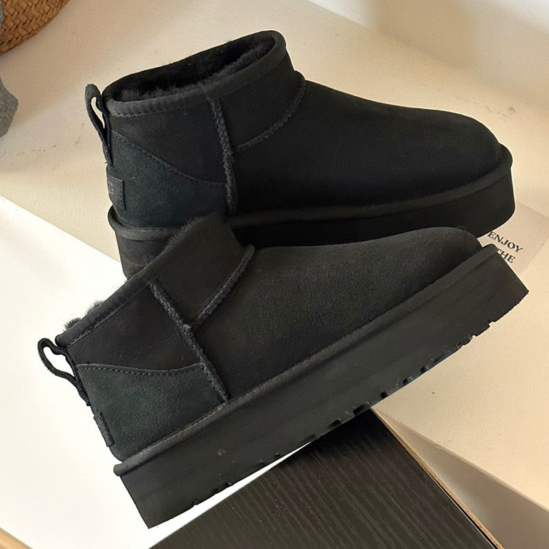 어그부츠 앵글 미니 양가죽 일체형 통솔 3 센티미터 미니