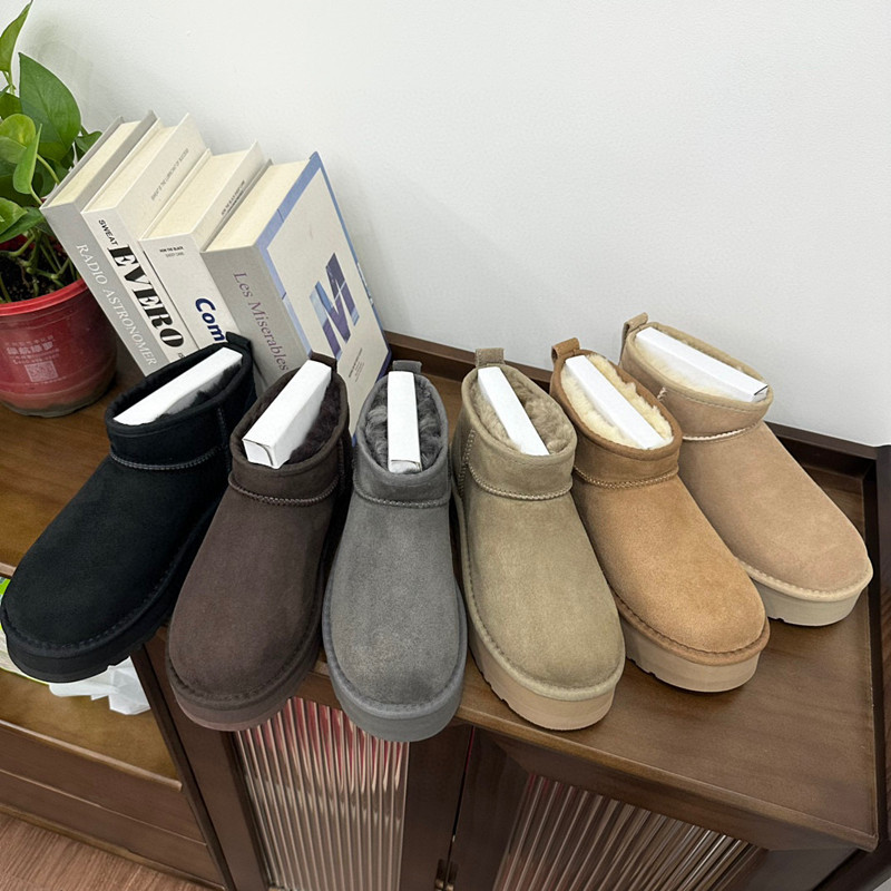 어그부츠 앵글 미니 양가죽 일체형 통솔 3 센티미터 미니