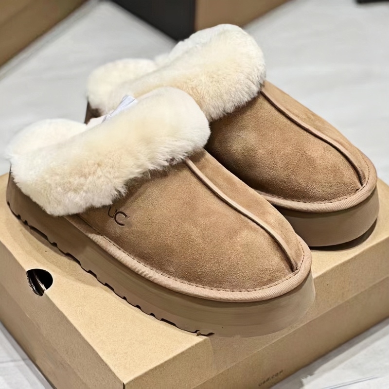 u 집 스노우 부츠 여성은 겨울 반질끈 끈 걸레 겉에 두꺼운 밑창 남성 모피 일체형 방수 면화 신발