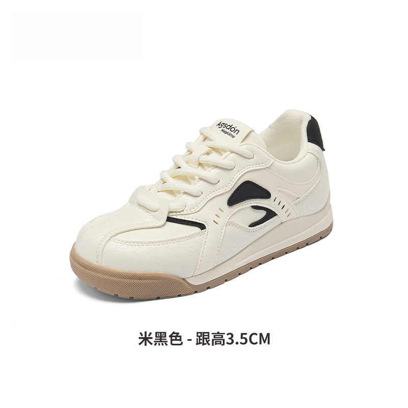 德训鞋 女 2025 新款 爆秋 冬 加绒 棉鞋 雪地靴 厚底 板鞋 运动鞋子