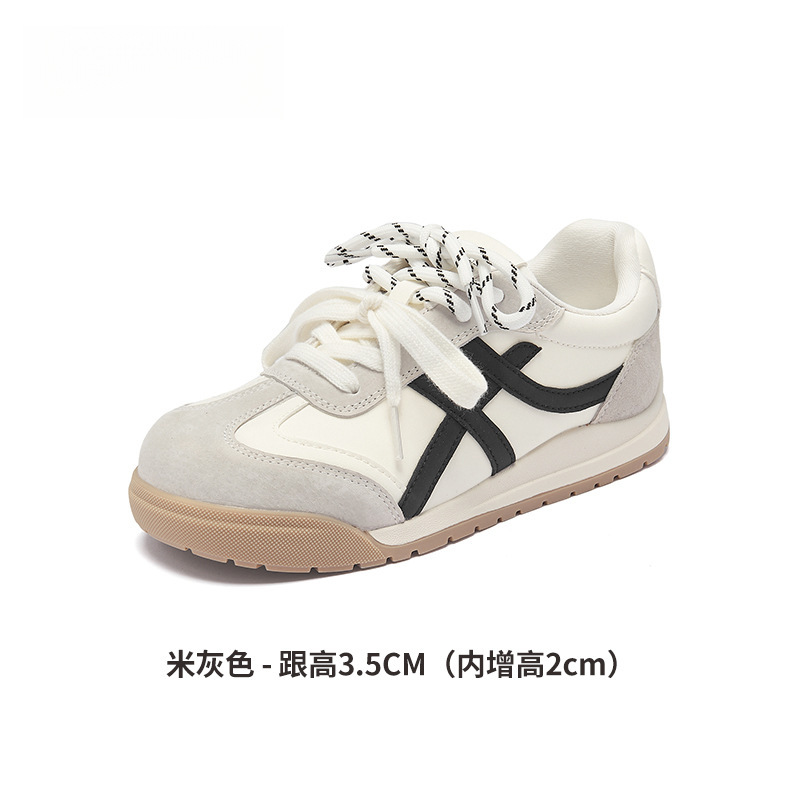 德训鞋 女 2025 新款 爆秋 冬 加绒 棉鞋 雪地靴 厚底 板鞋 运动鞋子