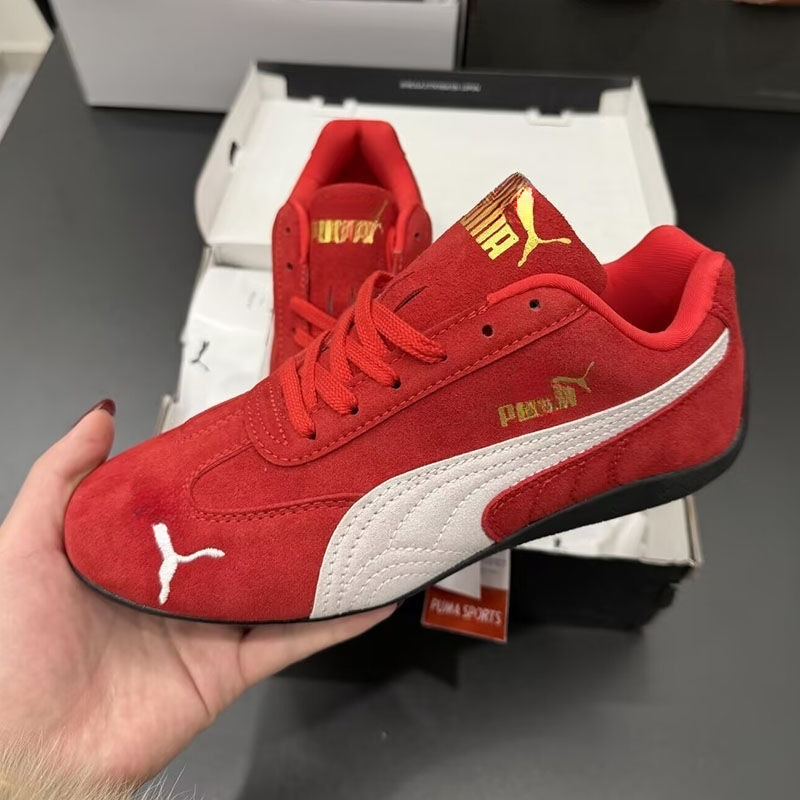 pm 레이싱 슈즈 로즈 박채영 남녀 커플 빈티지한 로우 컷 패셔너블한 캐주얼 슈즈