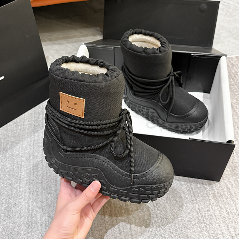어글리 부츠 녀 2025 겨울 더욱 두툼한 보온 슈즈 커버 미끄럼 방지 부츠 방수면 부츠