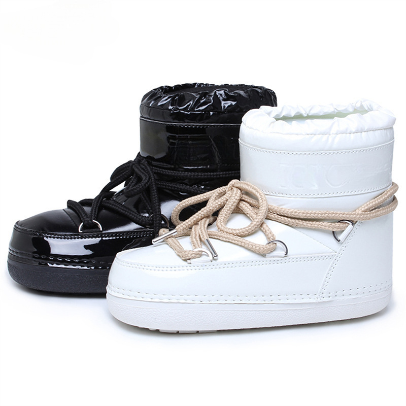 보온 스노우 부츠 여성 2025 새로운 겨울 여성 웨어 부츠 얇은 밑창으로 생수 방지가 되는 우주부츠