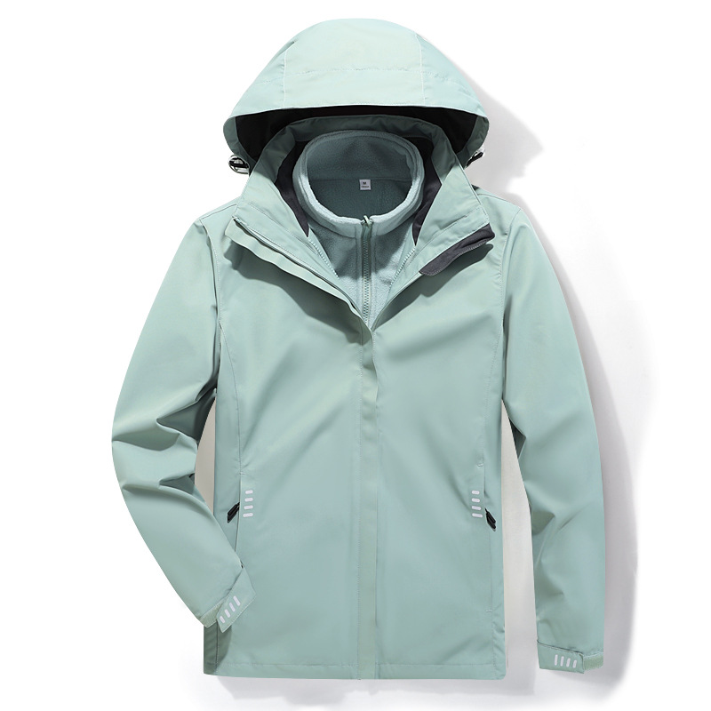 바람막이 재킷 남녀용 3 피스 바람막이 재킷 투피스 보온 방수 통기 야외 작업복