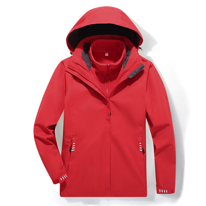 바람막이 재킷 남녀용 3 피스 바람막이 재킷 투피스 보온 방수 통기 야외 작업복