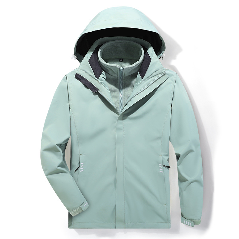 바람막이 재킷 남녀용 3 피스 바람막이 재킷 투피스 보온 방수 통기 야외 작업복