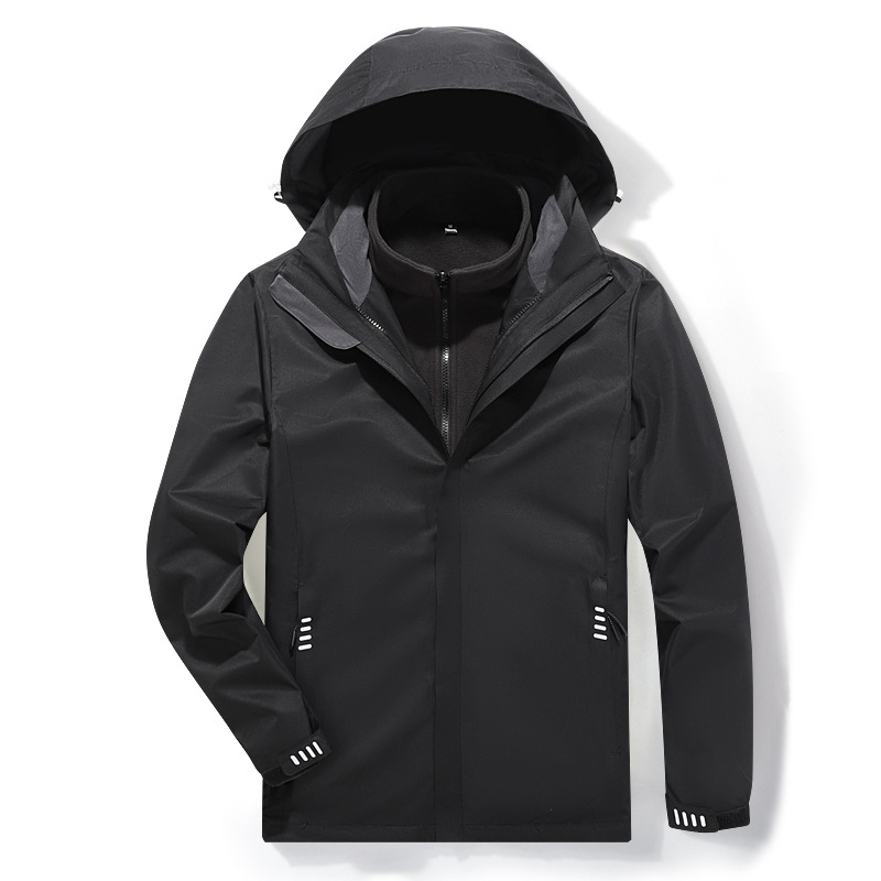 바람막이 재킷 남녀용 3 피스 바람막이 재킷 투피스 보온 방수 통기 야외 작업복