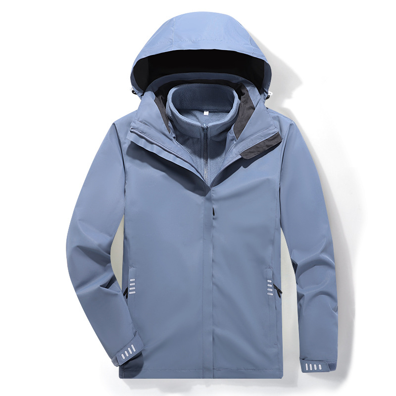 바람막이 재킷 남녀용 3 피스 바람막이 재킷 투피스 보온 방수 통기 야외 작업복