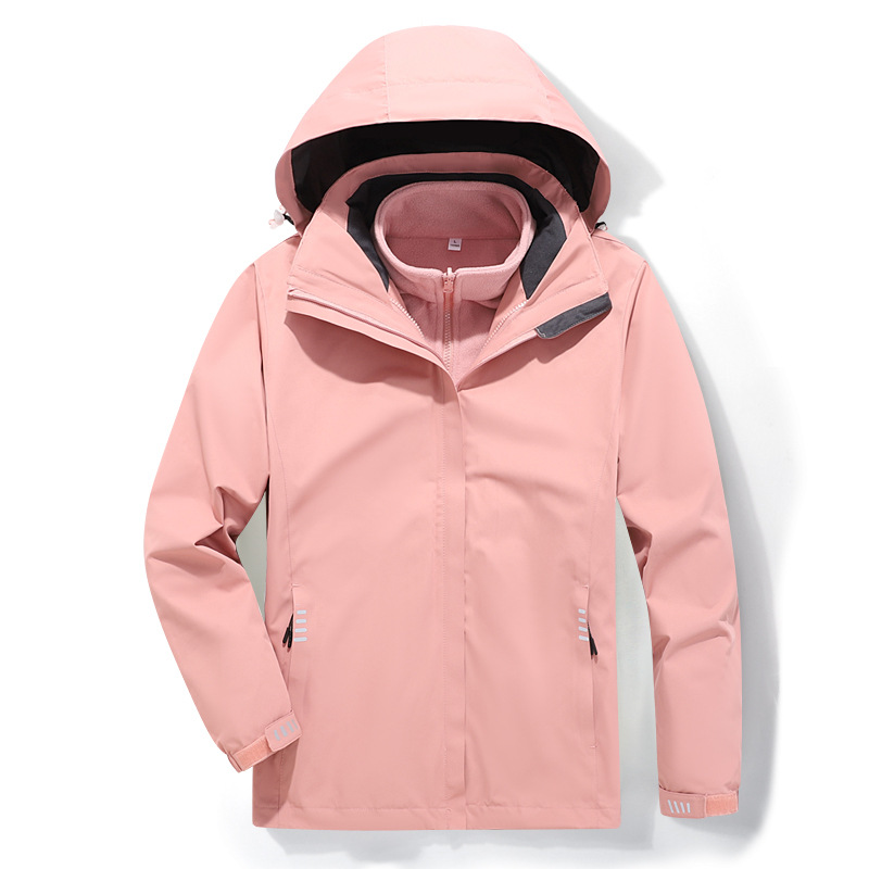 바람막이 재킷 남녀용 3 피스 바람막이 재킷 투피스 보온 방수 통기 야외 작업복