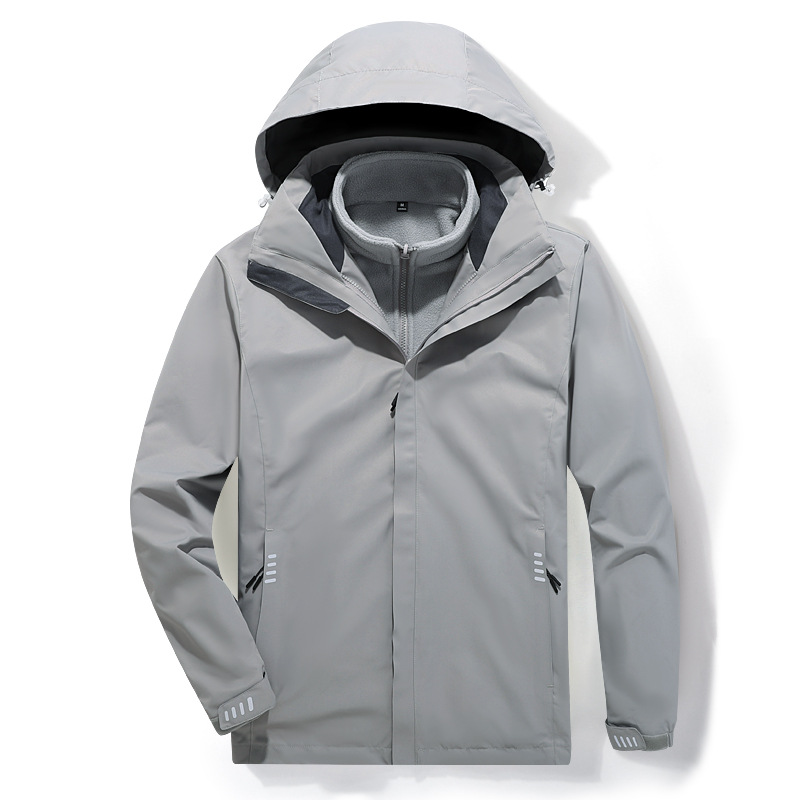 바람막이 재킷 남녀용 3 피스 바람막이 재킷 투피스 보온 방수 통기 야외 작업복