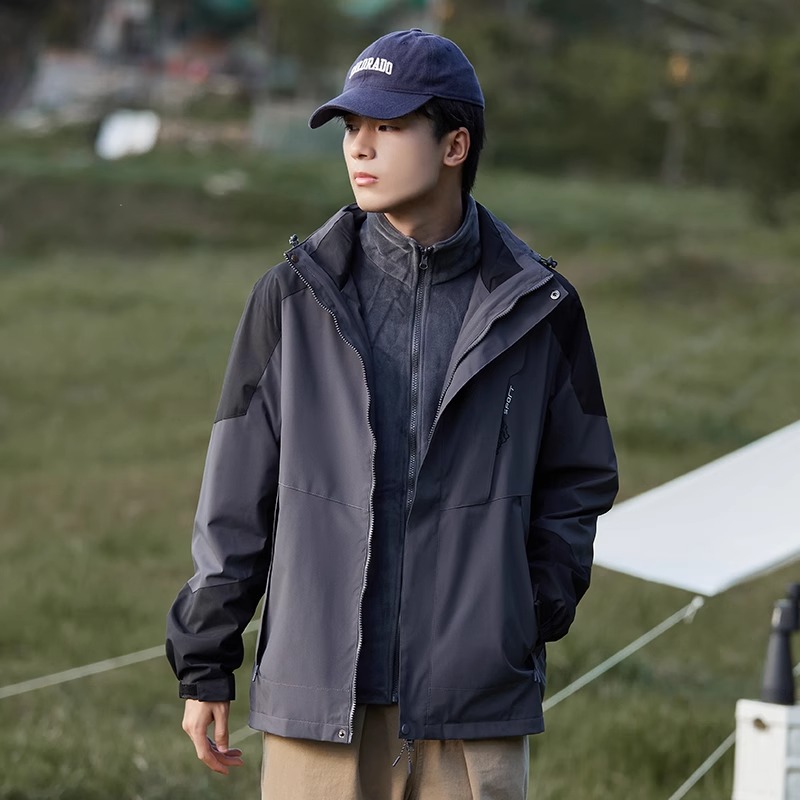 산계 추동 바람막이 스타일 남녀 3 피스 탈부착 가능 투피스 방풍 방수 아우터 맞춤 제작