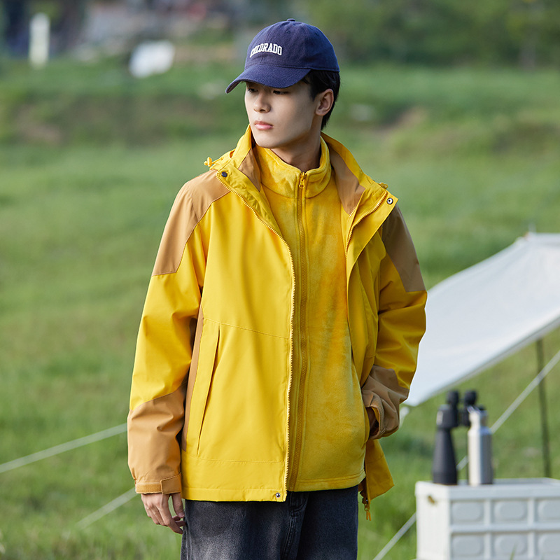 산계 추동 바람막이 스타일 남녀 3 피스 탈부착 가능 투피스 방풍 방수 아우터 맞춤 제작