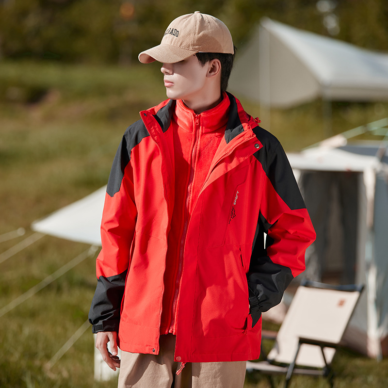 산계 추동 바람막이 스타일 남녀 3 피스 탈부착 가능 투피스 방풍 방수 아우터 맞춤 제작