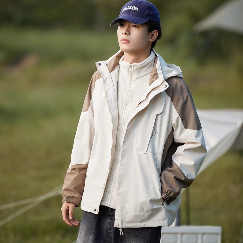 산계 추동 바람막이 스타일 남녀 3 피스 탈부착 가능 투피스 방풍 방수 아우터 맞춤 제작