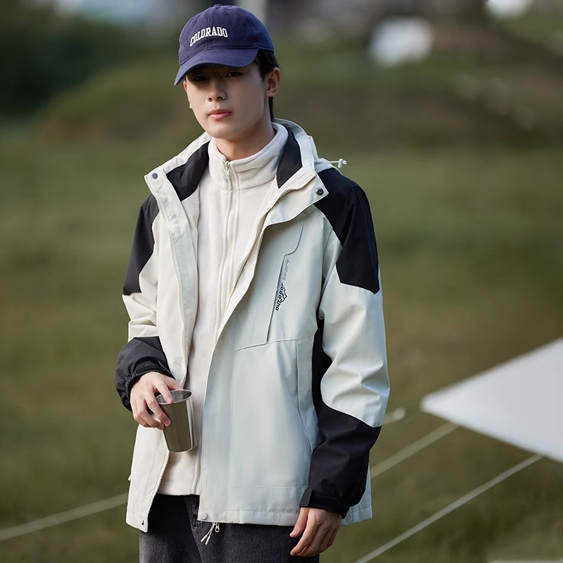 산계 추동 바람막이 스타일 남녀 3 피스 탈부착 가능 투피스 방풍 방수 아우터 맞춤 제작