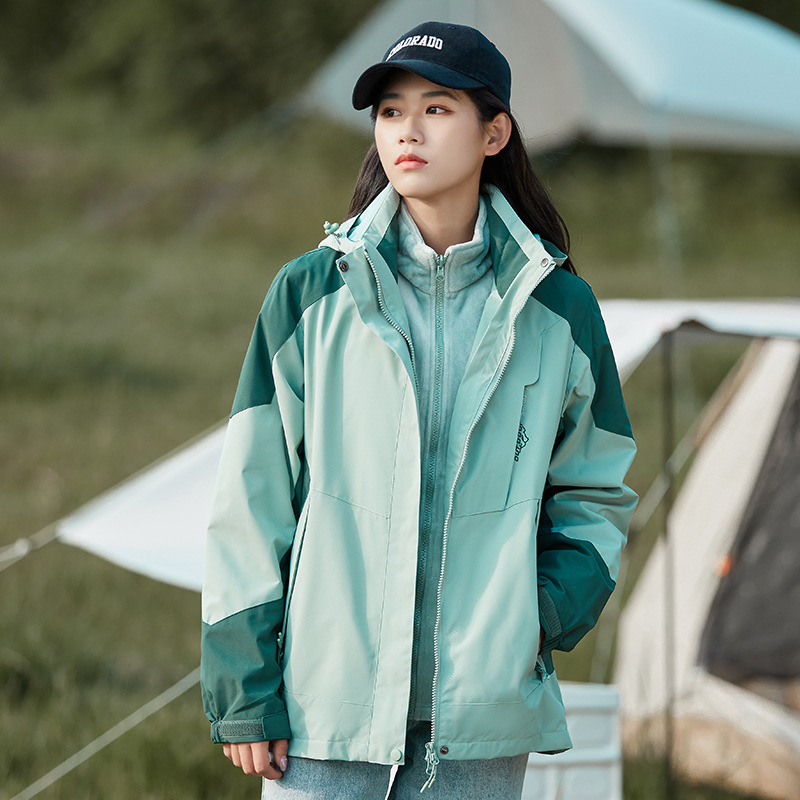 산계 추동 바람막이 스타일 남녀 3 피스 탈부착 가능 투피스 방풍 방수 아우터 맞춤 제작