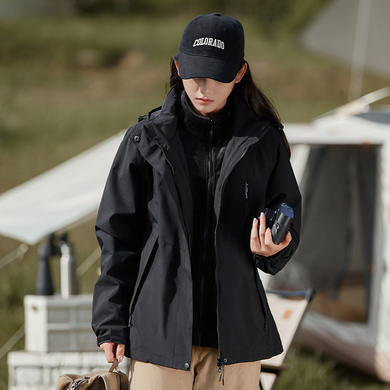 산계 추동 바람막이 스타일 남녀 3 피스 탈부착 가능 투피스 방풍 방수 아우터 맞춤 제작