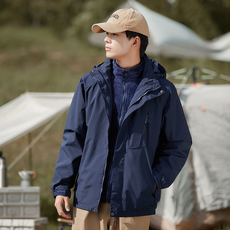 산계 추동 바람막이 스타일 남녀 3 피스 탈부착 가능 투피스 방풍 방수 아우터 맞춤 제작