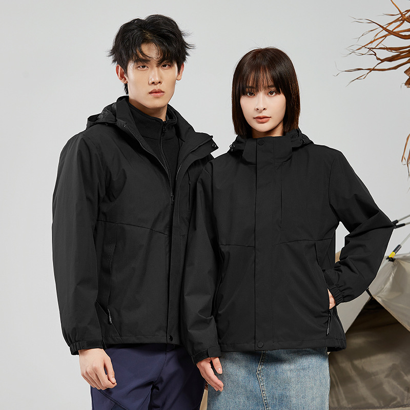 폴라폴리스 속관 남녀 바람막이 3 피스 1, 2 피스의 방한용 보온 외투 작업복 제작