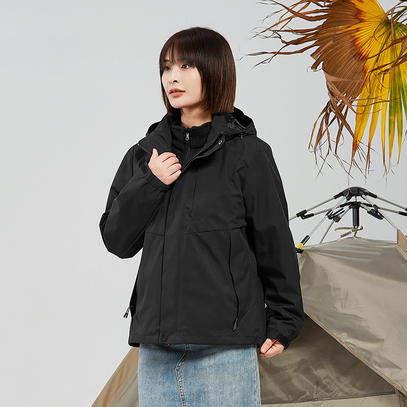 폴라폴리스 속관 남녀 바람막이 3 피스 1, 2 피스의 방한용 보온 외투 작업복 제작