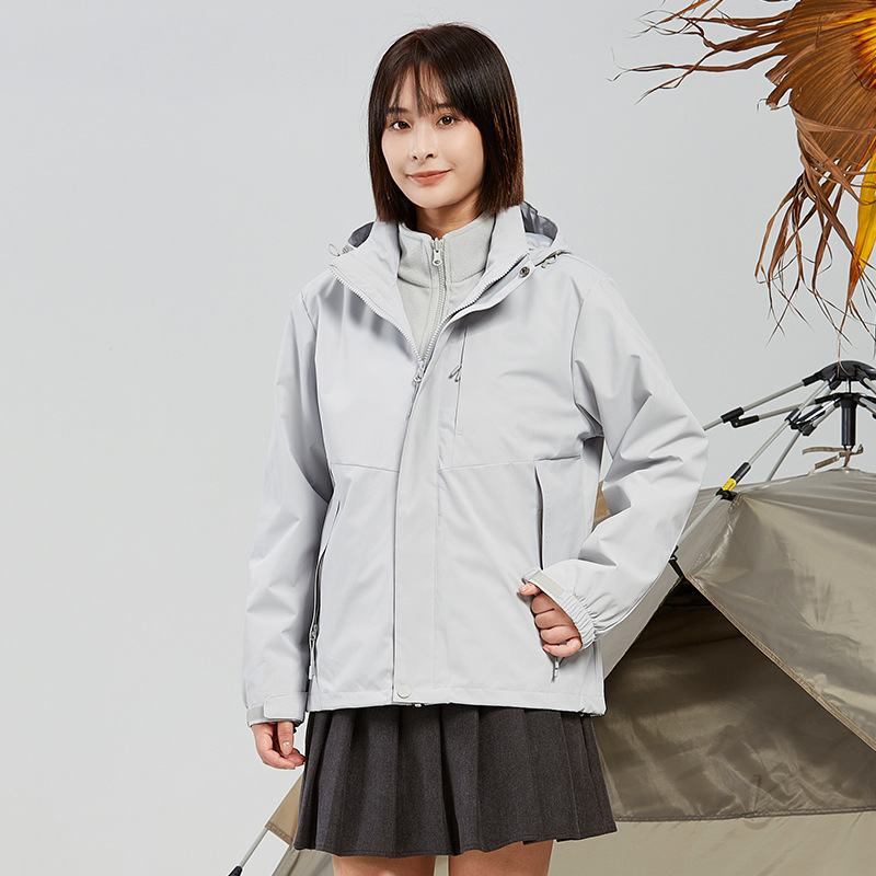 폴라폴리스 속관 남녀 바람막이 3 피스 1, 2 피스의 방한용 보온 외투 작업복 제작