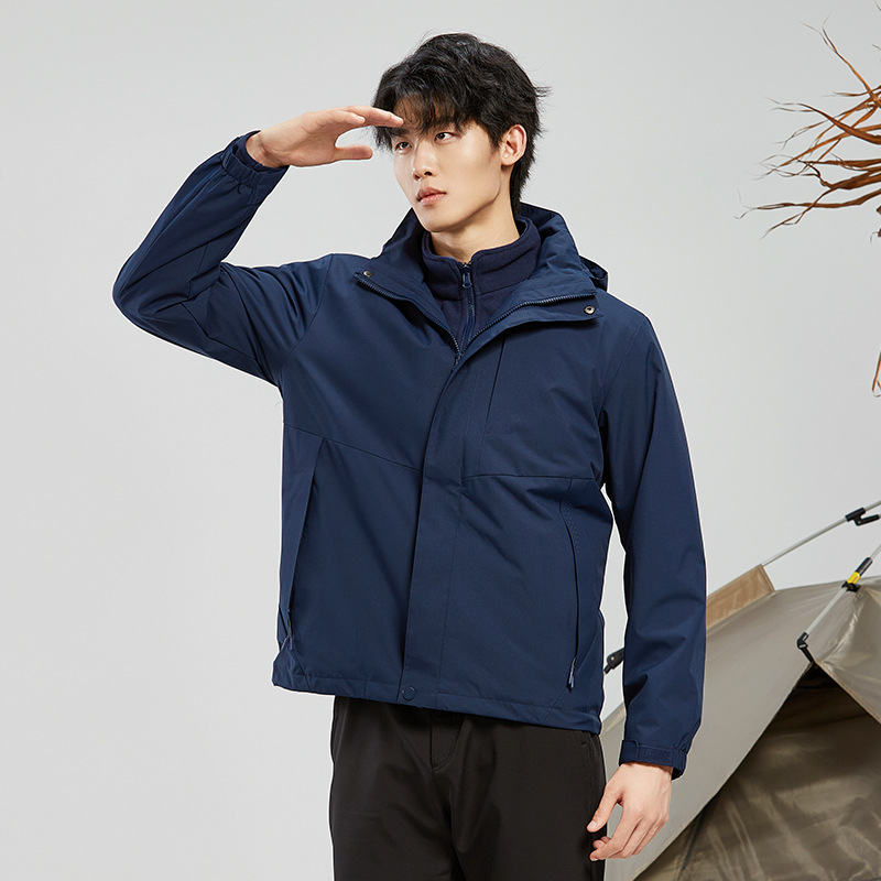 폴라폴리스 속관 남녀 바람막이 3 피스 1, 2 피스의 방한용 보온 외투 작업복 제작