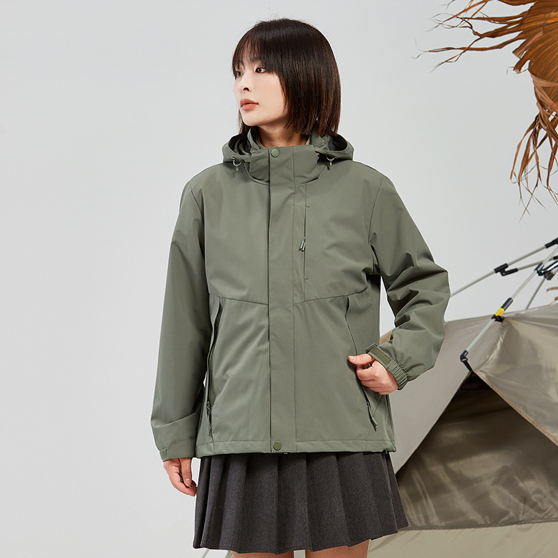 폴라폴리스 속관 남녀 바람막이 3 피스 1, 2 피스의 방한용 보온 외투 작업복 제작