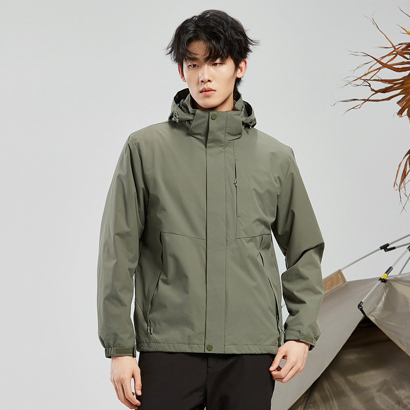 폴라폴리스 속관 남녀 바람막이 3 피스 1, 2 피스의 방한용 보온 외투 작업복 제작