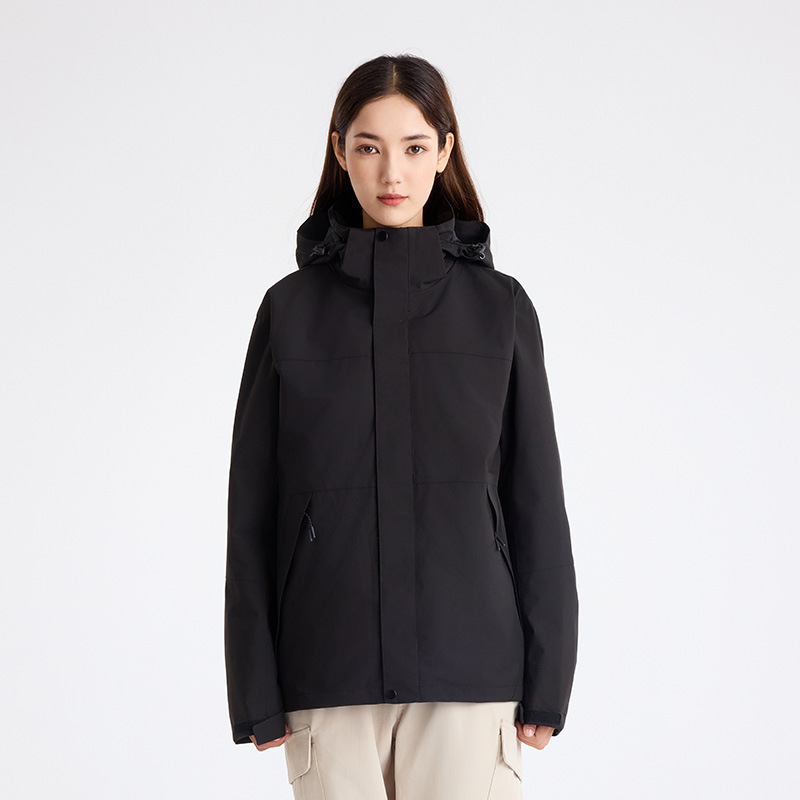 듀폰 세 가지 바람막이 남성용 아웃도어용 방풍, 방수, 오일, 보온 여성용 세 가지 통합 바람막이입니다