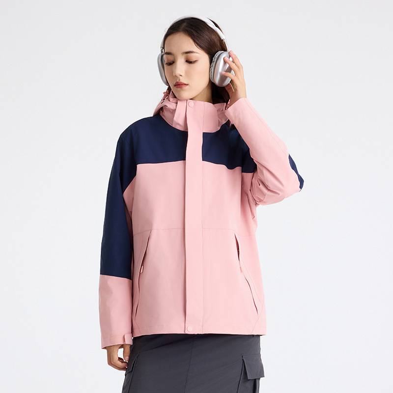 듀폰 세 가지 바람막이 남성용 아웃도어용 방풍, 방수, 오일, 보온 여성용 세 가지 통합 바람막이입니다