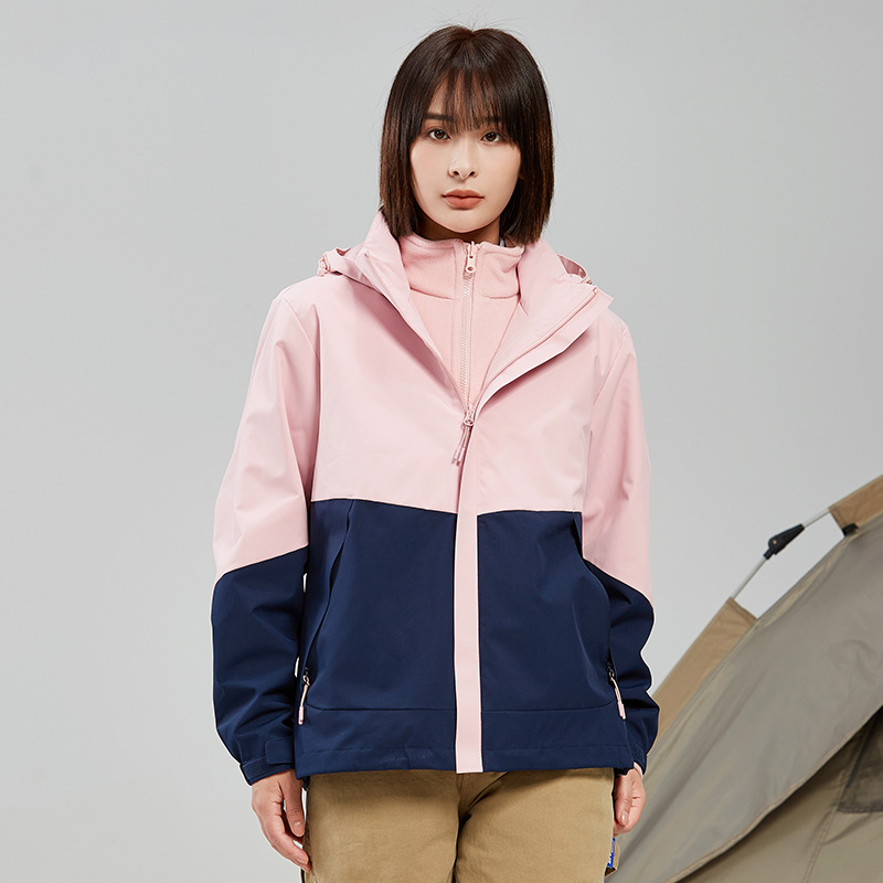 남성용 방수 바람막이 스웨터 여성용 투피스 탈부착 폴라로이드 작업복