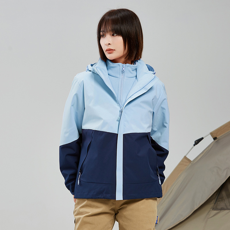 남성용 방수 바람막이 스웨터 여성용 투피스 탈부착 폴라로이드 작업복