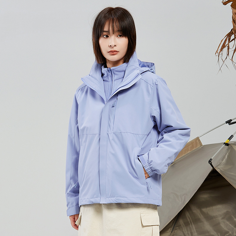 바람막이 남성용 작업복 방수 보온 바람막이 여성용 3 피스 1 투피스 지퍼