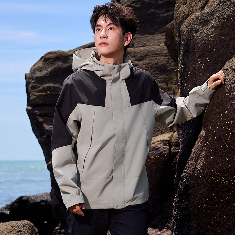 국가표준 방우돌격복 남자 3 합일 돌격복 여자 실외에서 도보등산을 할 때 폭우방재 등산복