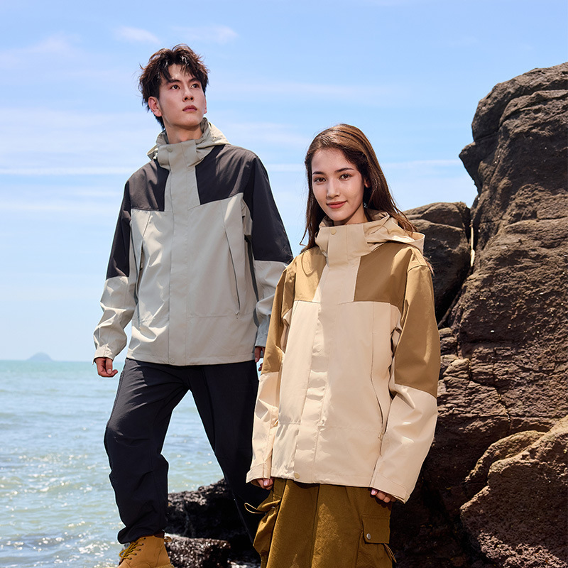 국가표준 방우돌격복 남자 3 합일 돌격복 여자 실외에서 도보등산을 할 때 폭우방재 등산복