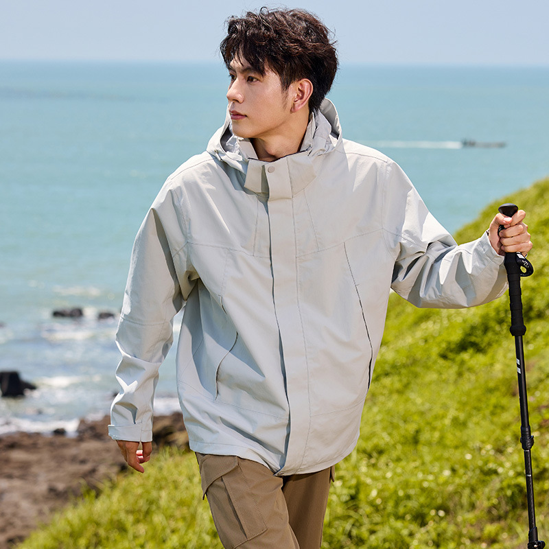 gbt32614 3 합일 바람막이 남성용 겨울 신상품 방풍 방수 통기 보온 외투 여성 맞춤 로고