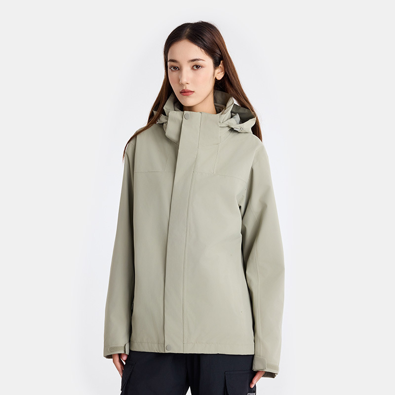 야상 바람막이 여성 3 부 1 폴라리스 탈부착 등산복 남성 방풍 방수 아우터