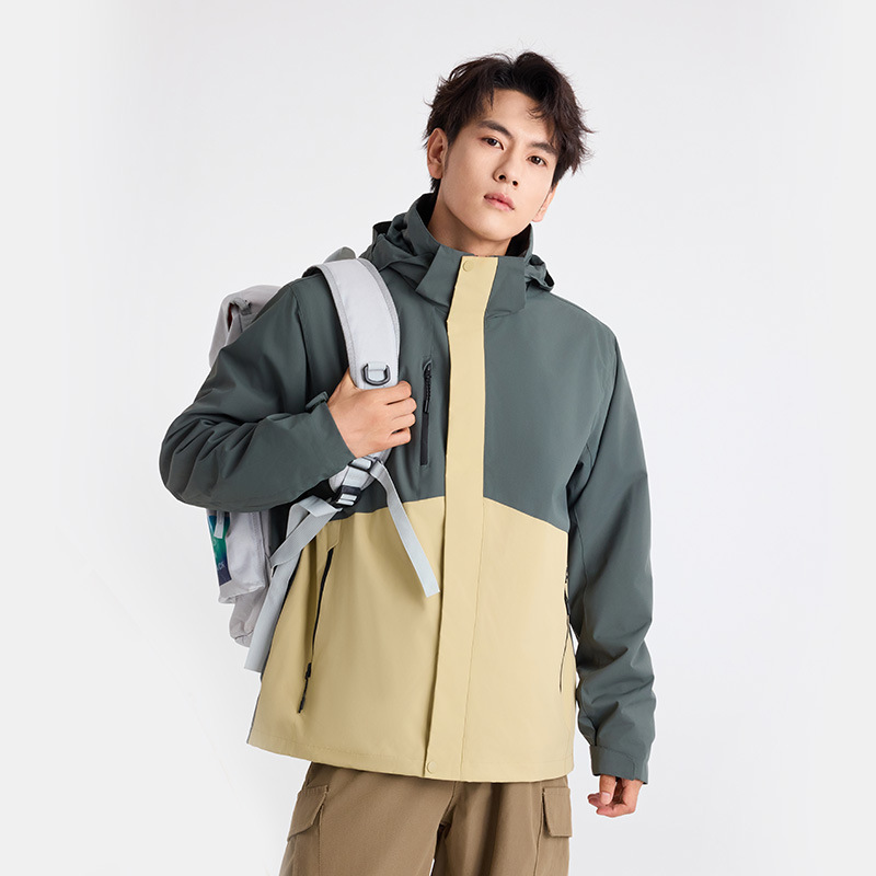 가을겨울 3 피스 기모 바람막이 바람막이 아우터 야상 등산 보온 플러싱 재킷