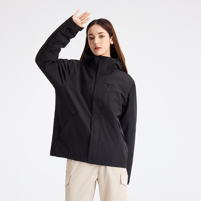 2025 신상 트리플루트 바람막이 재킷 스타일 아우터 남녀 벨벳 속탱크 야상 방수 커플